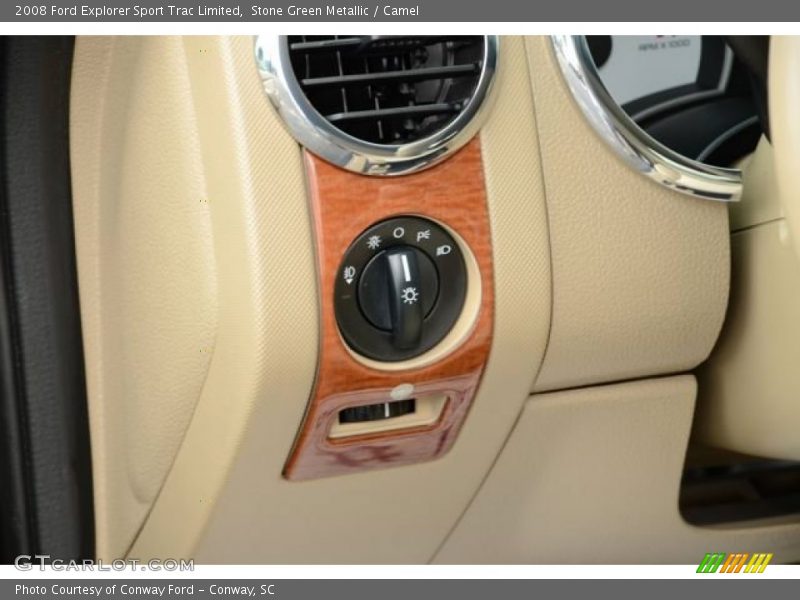 Stone Green Metallic / Camel 2008 Ford Explorer Sport Trac Limited