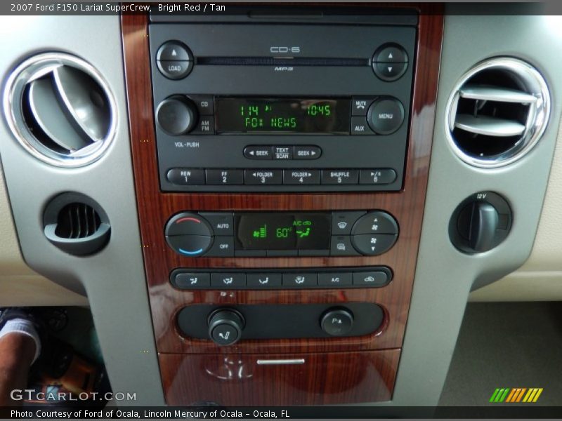 Bright Red / Tan 2007 Ford F150 Lariat SuperCrew