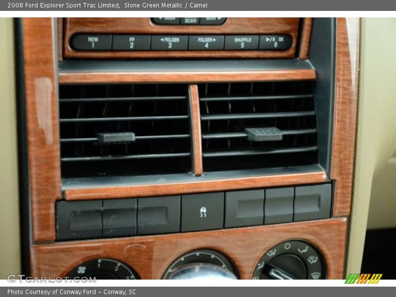 Stone Green Metallic / Camel 2008 Ford Explorer Sport Trac Limited