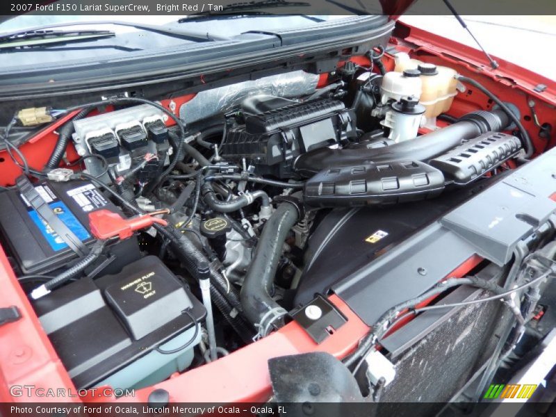 Bright Red / Tan 2007 Ford F150 Lariat SuperCrew