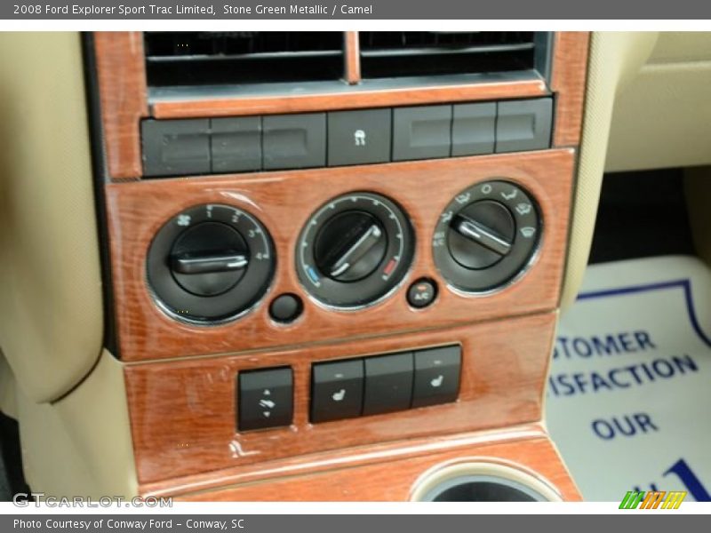 Stone Green Metallic / Camel 2008 Ford Explorer Sport Trac Limited