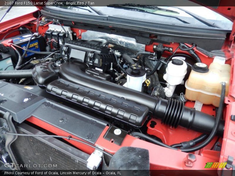 Bright Red / Tan 2007 Ford F150 Lariat SuperCrew