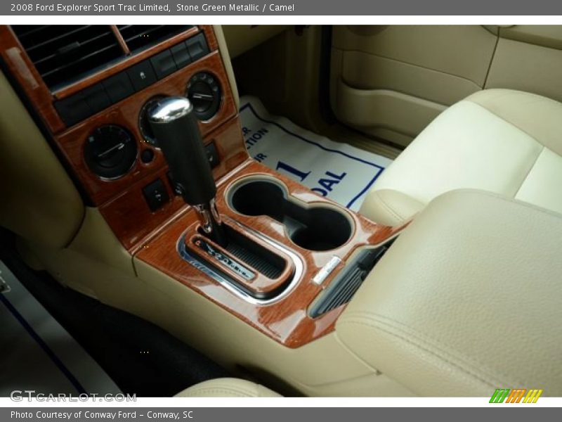 Stone Green Metallic / Camel 2008 Ford Explorer Sport Trac Limited