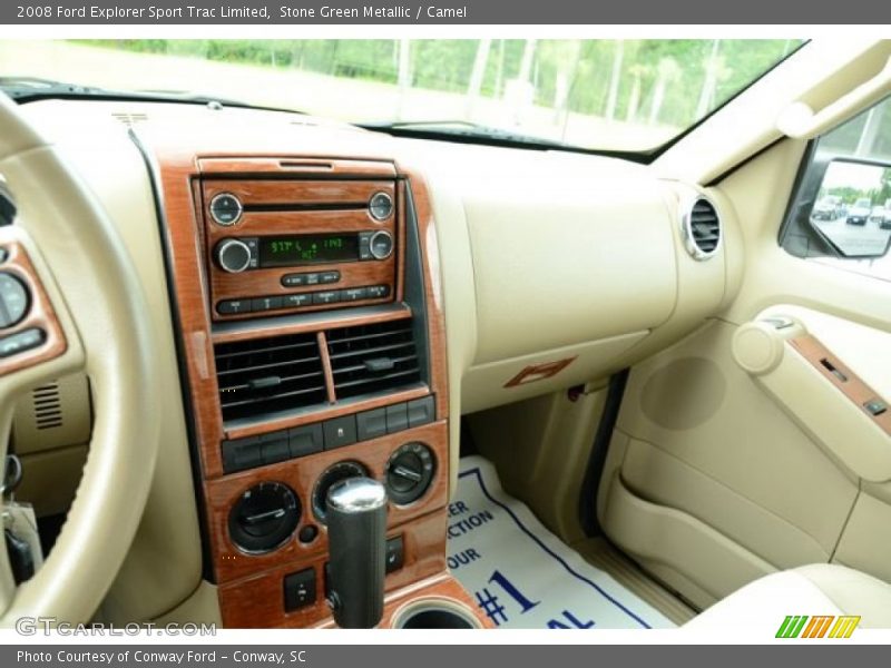 Stone Green Metallic / Camel 2008 Ford Explorer Sport Trac Limited
