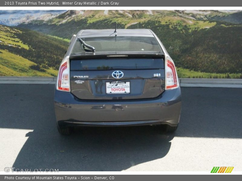Winter Gray Metallic / Dark Gray 2013 Toyota Prius Two Hybrid