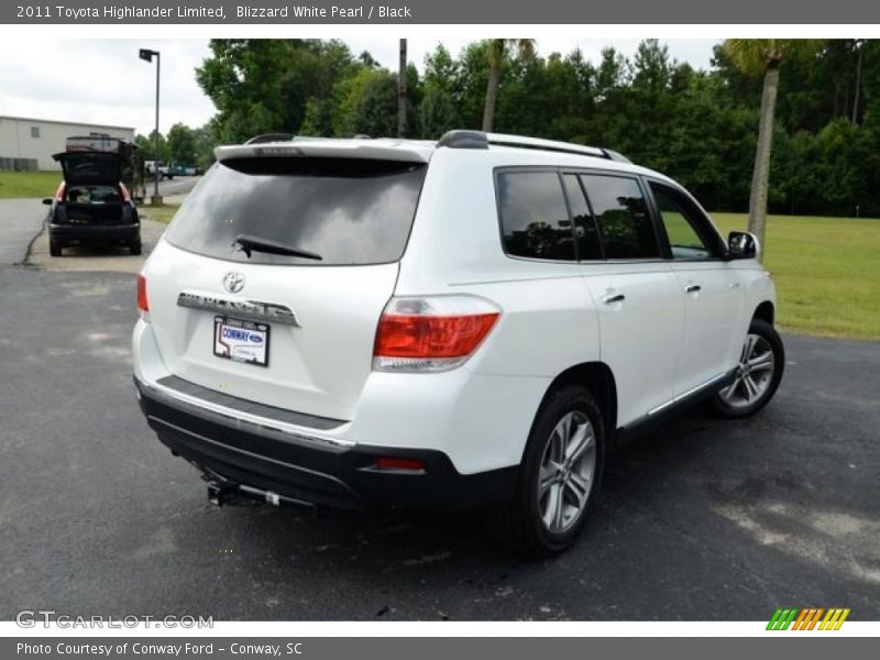 Blizzard White Pearl / Black 2011 Toyota Highlander Limited