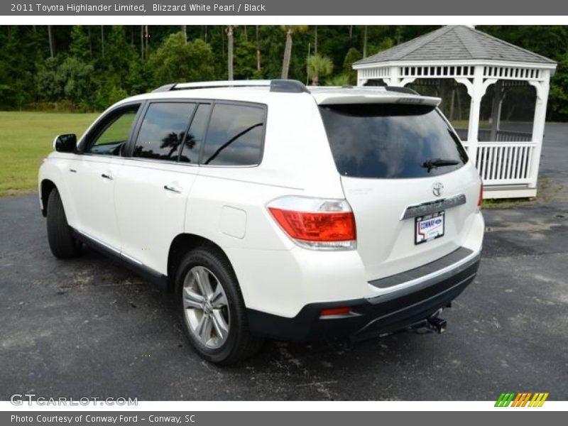 Blizzard White Pearl / Black 2011 Toyota Highlander Limited