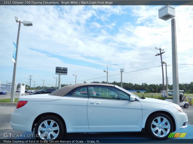 Bright White / Black/Light Frost Beige 2013 Chrysler 200 Touring Convertible