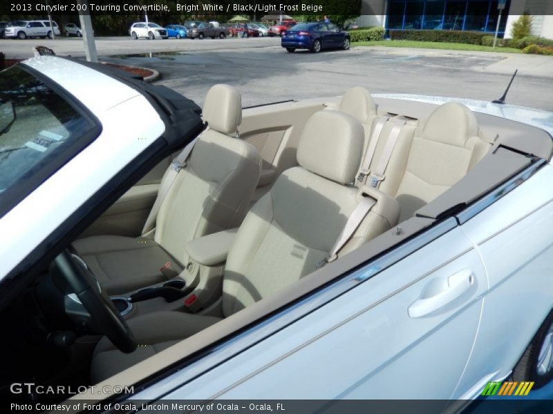 Bright White / Black/Light Frost Beige 2013 Chrysler 200 Touring Convertible