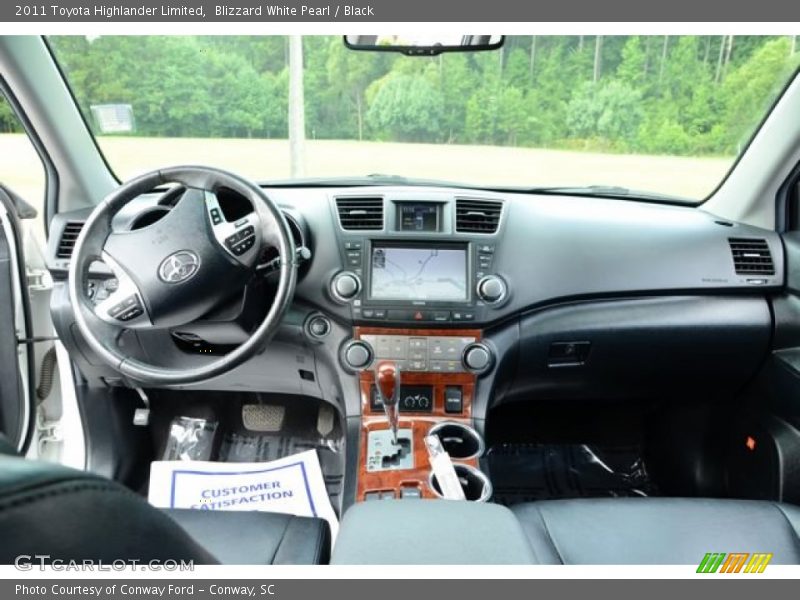 Blizzard White Pearl / Black 2011 Toyota Highlander Limited