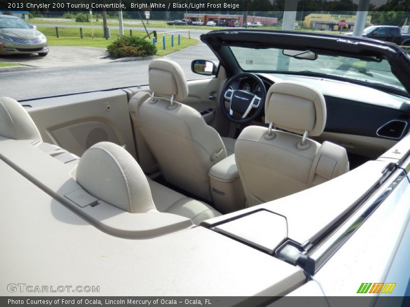Bright White / Black/Light Frost Beige 2013 Chrysler 200 Touring Convertible