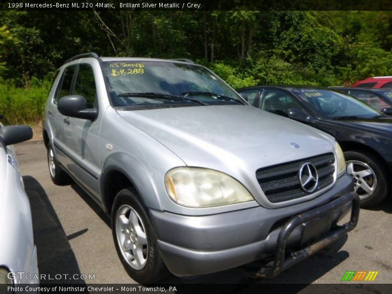 Brilliant Silver Metallic / Grey 1998 Mercedes-Benz ML 320 4Matic