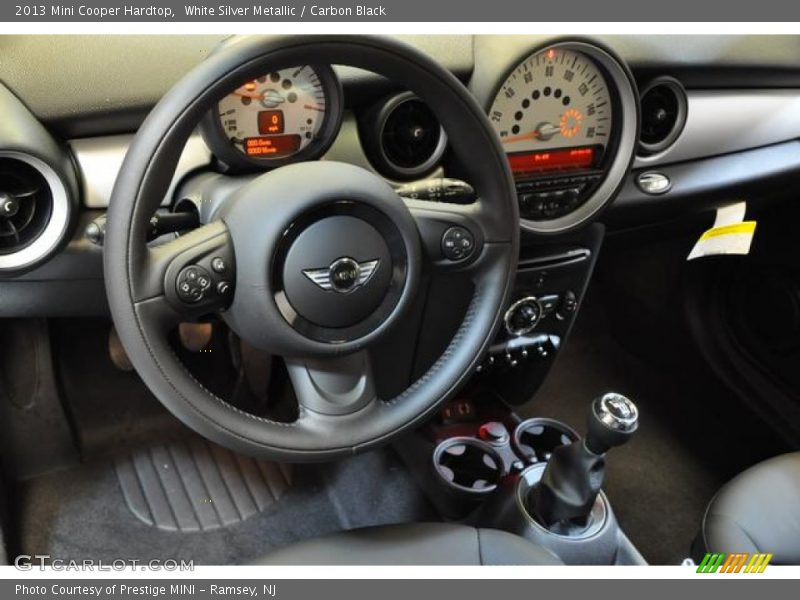 White Silver Metallic / Carbon Black 2013 Mini Cooper Hardtop