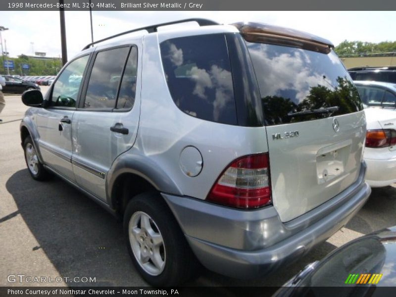 Brilliant Silver Metallic / Grey 1998 Mercedes-Benz ML 320 4Matic