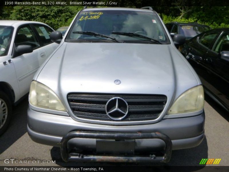 Brilliant Silver Metallic / Grey 1998 Mercedes-Benz ML 320 4Matic