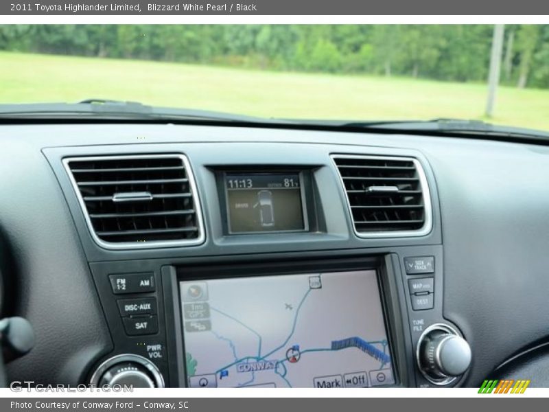 Blizzard White Pearl / Black 2011 Toyota Highlander Limited