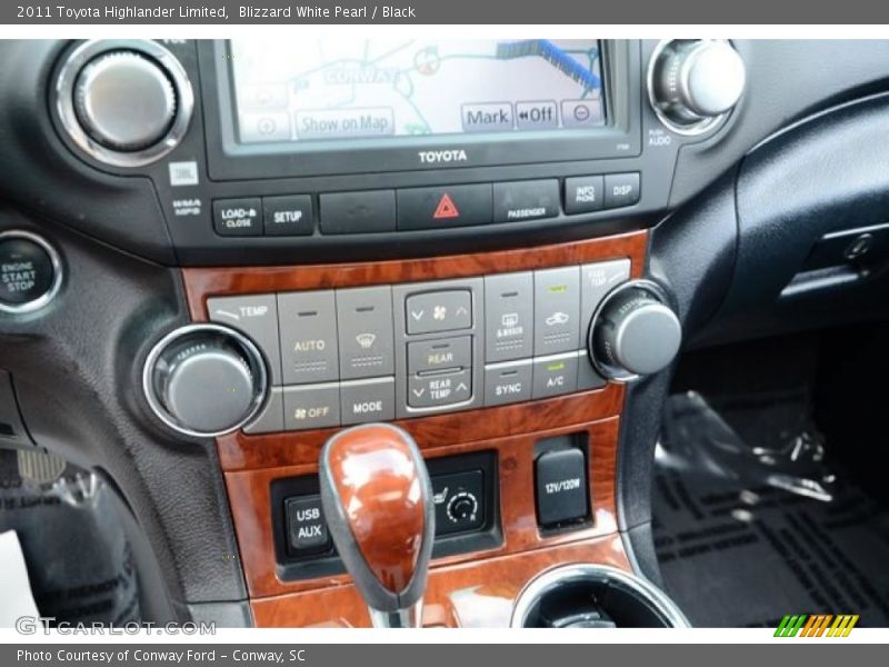 Blizzard White Pearl / Black 2011 Toyota Highlander Limited