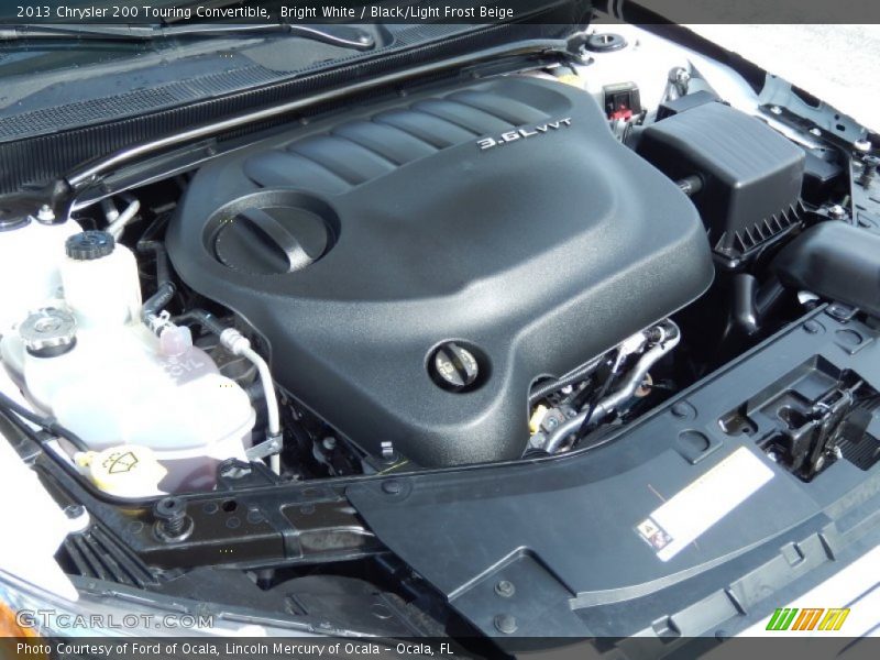 Bright White / Black/Light Frost Beige 2013 Chrysler 200 Touring Convertible