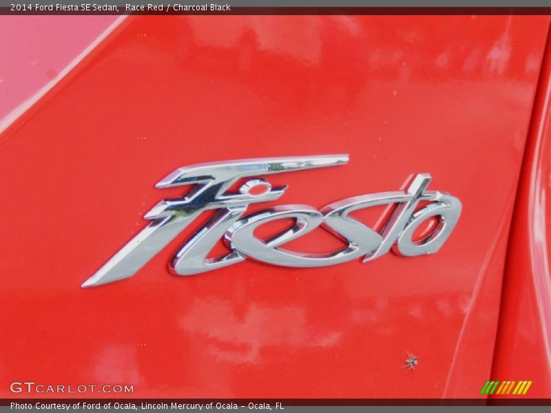 Race Red / Charcoal Black 2014 Ford Fiesta SE Sedan