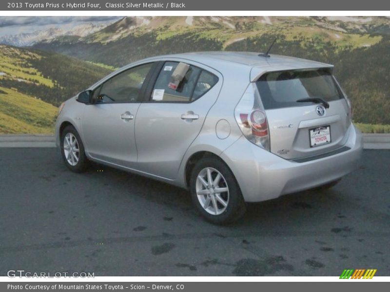 Classic Silver Metallic / Black 2013 Toyota Prius c Hybrid Four