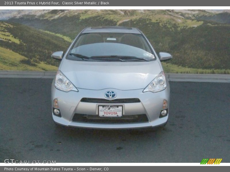 Classic Silver Metallic / Black 2013 Toyota Prius c Hybrid Four