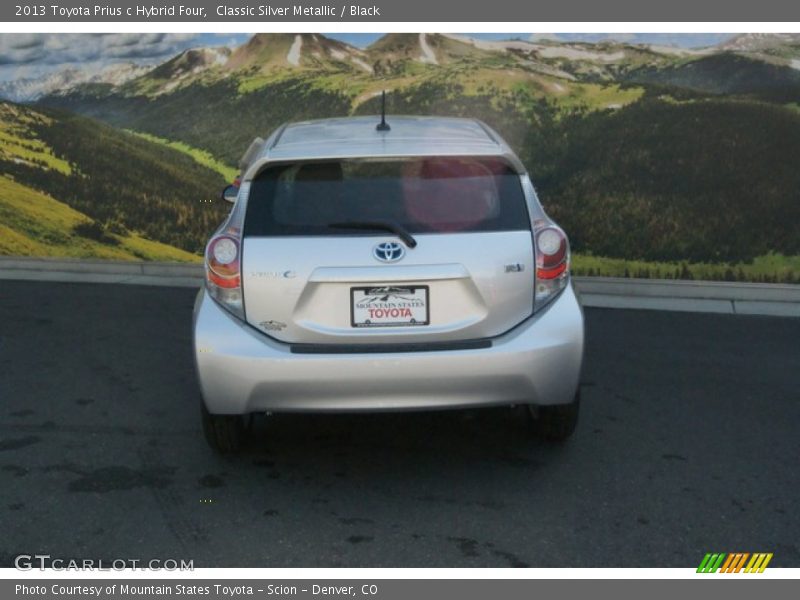 Classic Silver Metallic / Black 2013 Toyota Prius c Hybrid Four