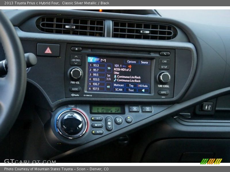 Classic Silver Metallic / Black 2013 Toyota Prius c Hybrid Four
