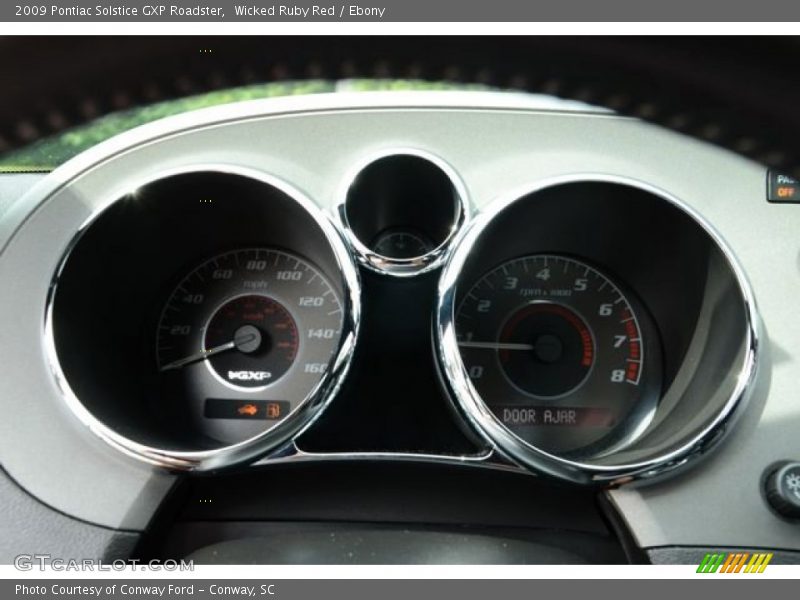 Wicked Ruby Red / Ebony 2009 Pontiac Solstice GXP Roadster