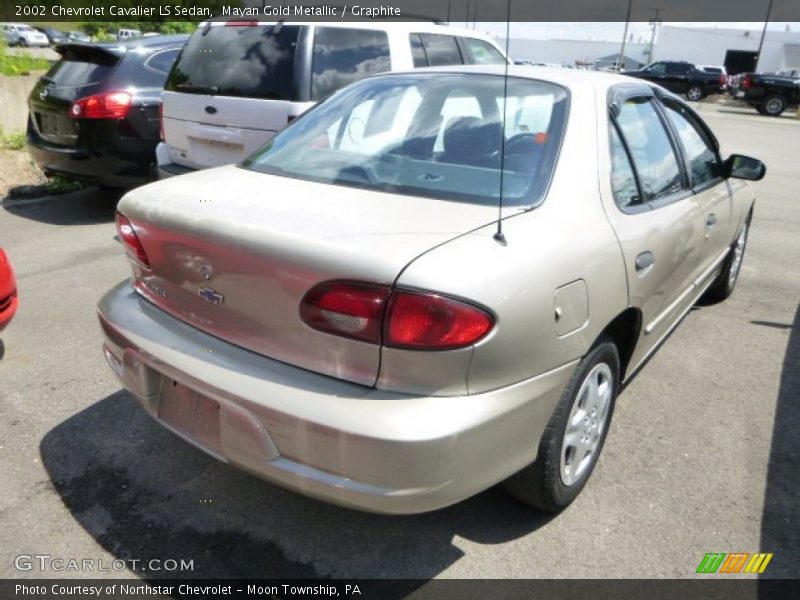Mayan Gold Metallic / Graphite 2002 Chevrolet Cavalier LS Sedan