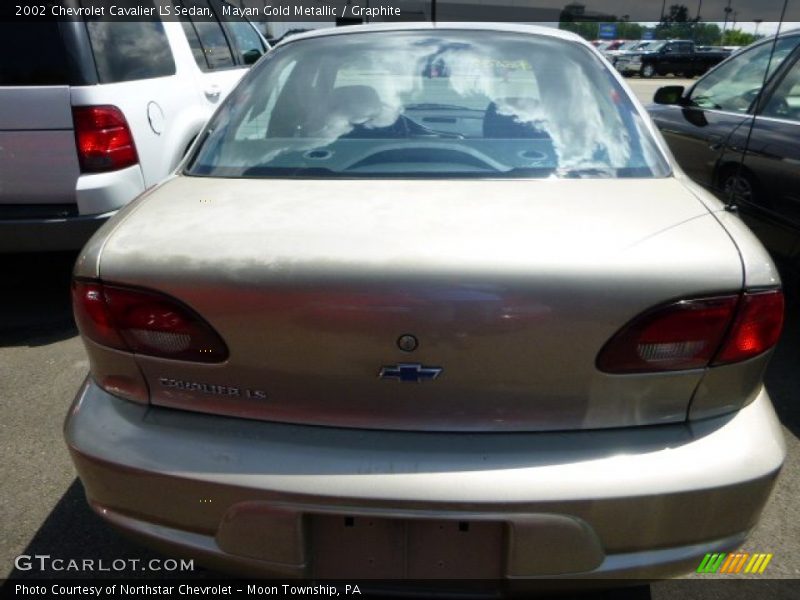 Mayan Gold Metallic / Graphite 2002 Chevrolet Cavalier LS Sedan