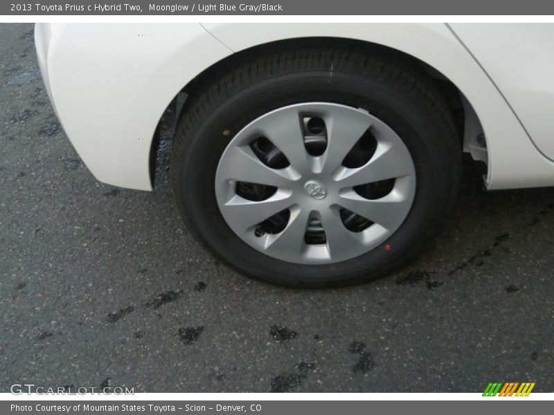 Moonglow / Light Blue Gray/Black 2013 Toyota Prius c Hybrid Two
