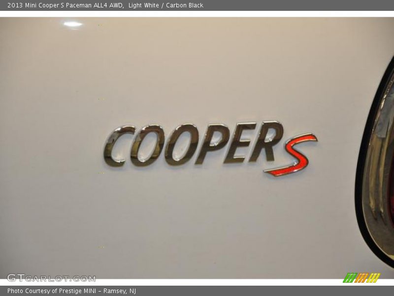 Light White / Carbon Black 2013 Mini Cooper S Paceman ALL4 AWD