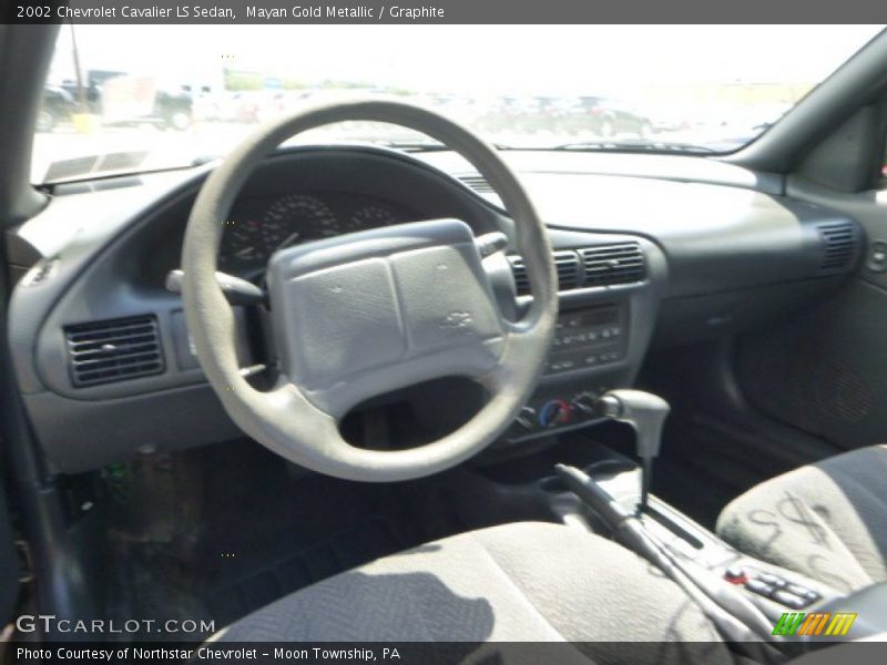 Mayan Gold Metallic / Graphite 2002 Chevrolet Cavalier LS Sedan