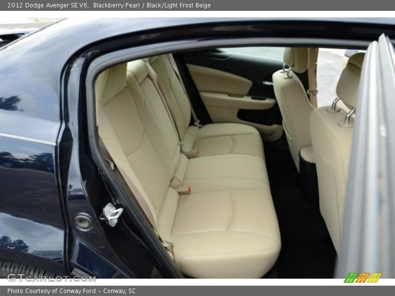 Blackberry Pearl / Black/Light Frost Beige 2012 Dodge Avenger SE V6