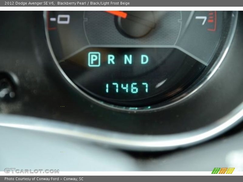 Blackberry Pearl / Black/Light Frost Beige 2012 Dodge Avenger SE V6