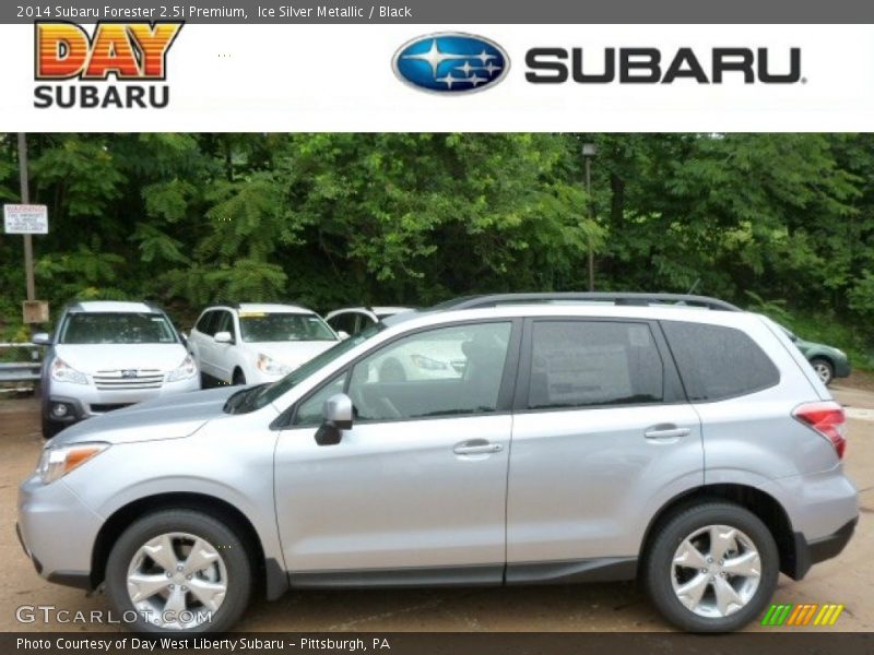 Ice Silver Metallic / Black 2014 Subaru Forester 2.5i Premium