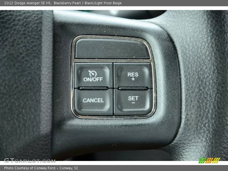 Blackberry Pearl / Black/Light Frost Beige 2012 Dodge Avenger SE V6