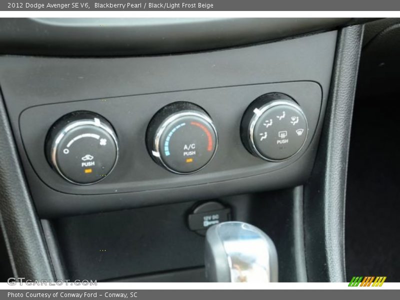 Blackberry Pearl / Black/Light Frost Beige 2012 Dodge Avenger SE V6