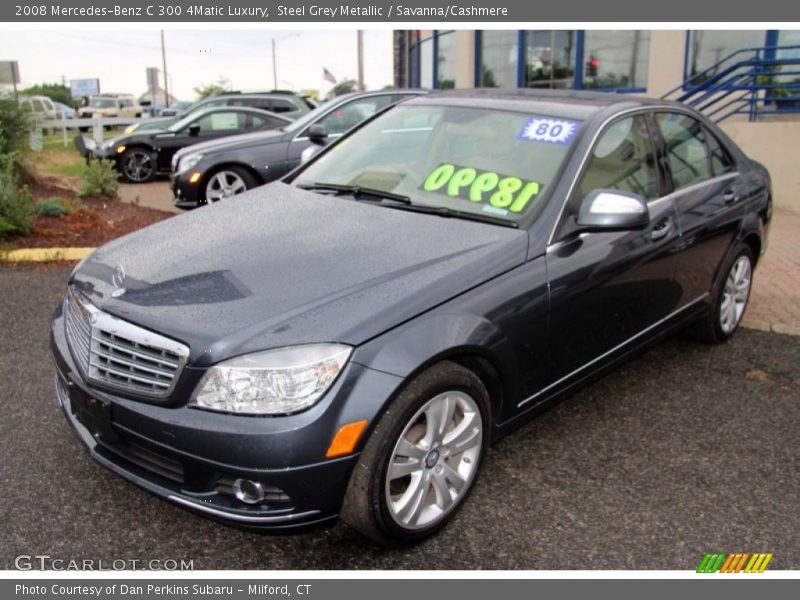Steel Grey Metallic / Savanna/Cashmere 2008 Mercedes-Benz C 300 4Matic Luxury
