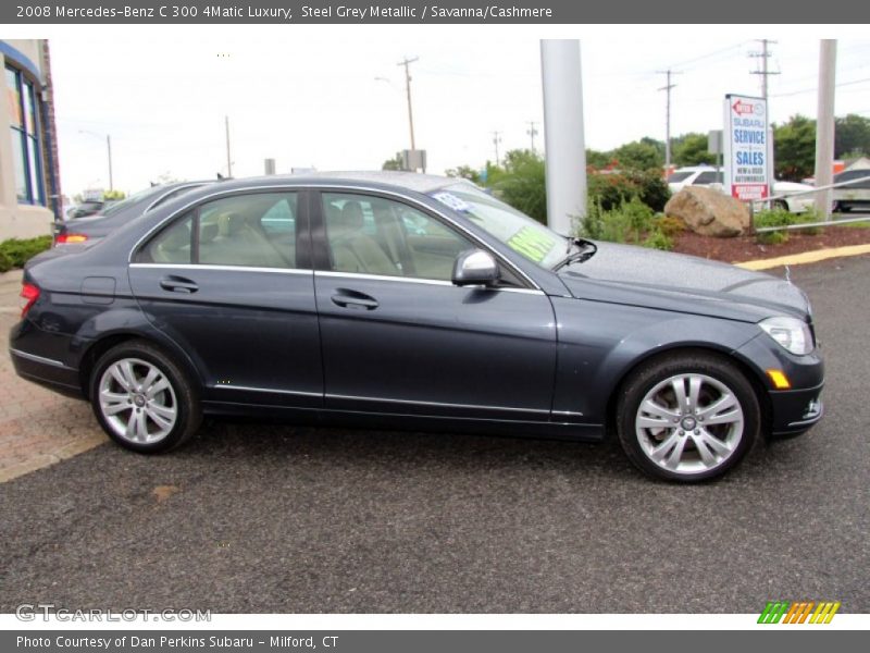 Steel Grey Metallic / Savanna/Cashmere 2008 Mercedes-Benz C 300 4Matic Luxury