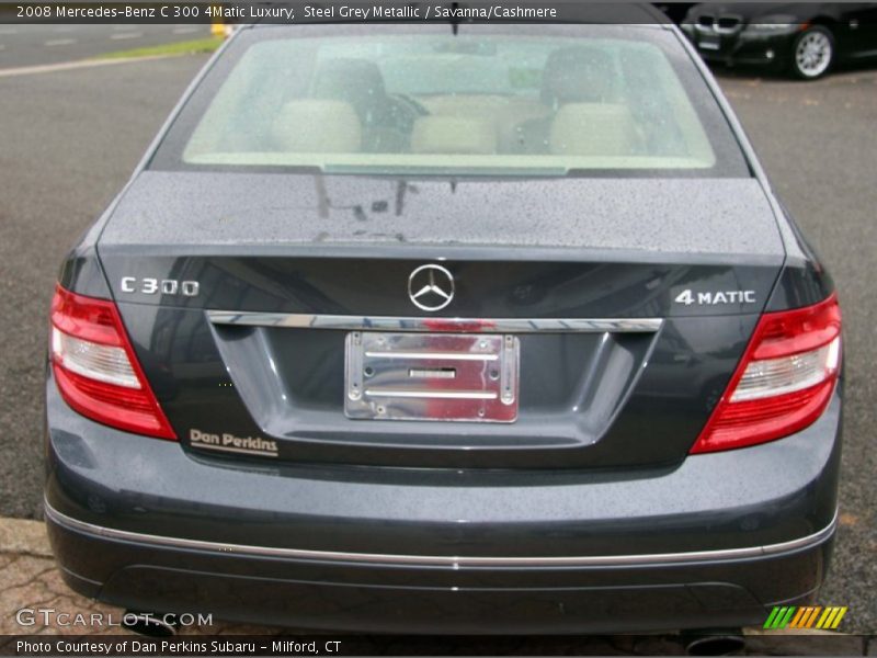 Steel Grey Metallic / Savanna/Cashmere 2008 Mercedes-Benz C 300 4Matic Luxury
