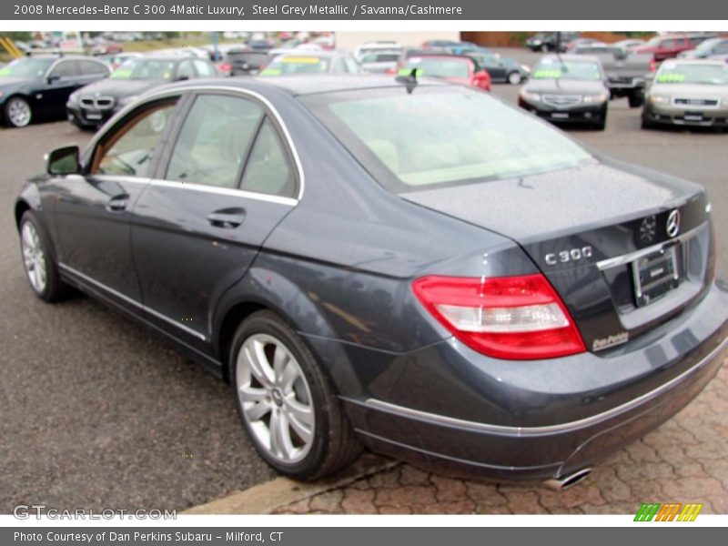 Steel Grey Metallic / Savanna/Cashmere 2008 Mercedes-Benz C 300 4Matic Luxury