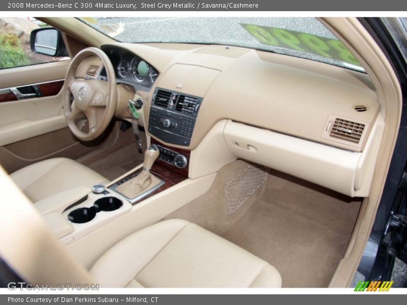 Steel Grey Metallic / Savanna/Cashmere 2008 Mercedes-Benz C 300 4Matic Luxury