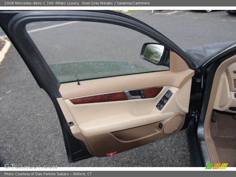 Steel Grey Metallic / Savanna/Cashmere 2008 Mercedes-Benz C 300 4Matic Luxury