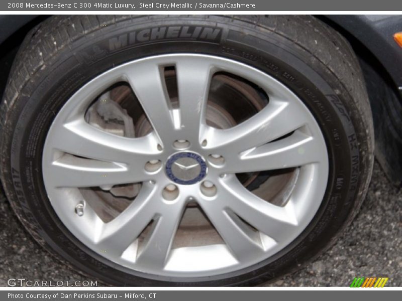 Steel Grey Metallic / Savanna/Cashmere 2008 Mercedes-Benz C 300 4Matic Luxury