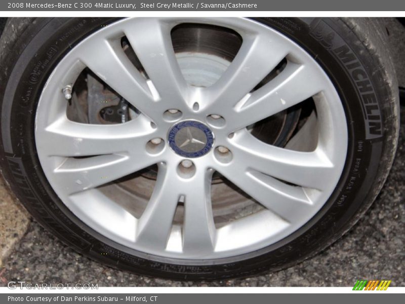 Steel Grey Metallic / Savanna/Cashmere 2008 Mercedes-Benz C 300 4Matic Luxury