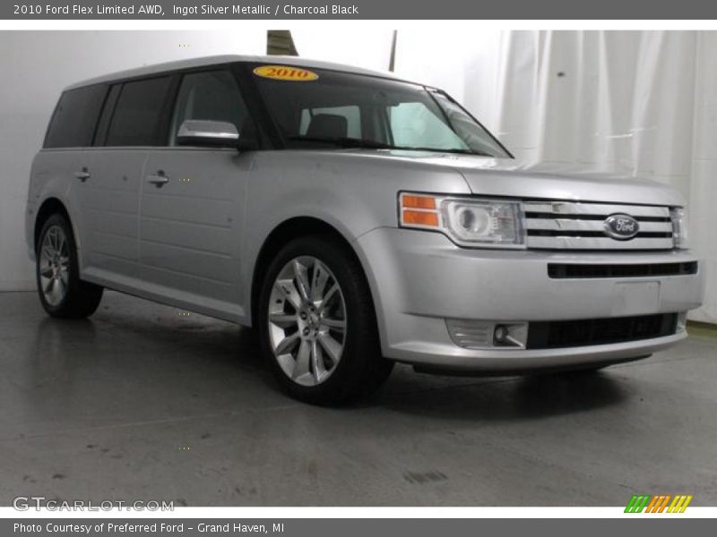 Ingot Silver Metallic / Charcoal Black 2010 Ford Flex Limited AWD