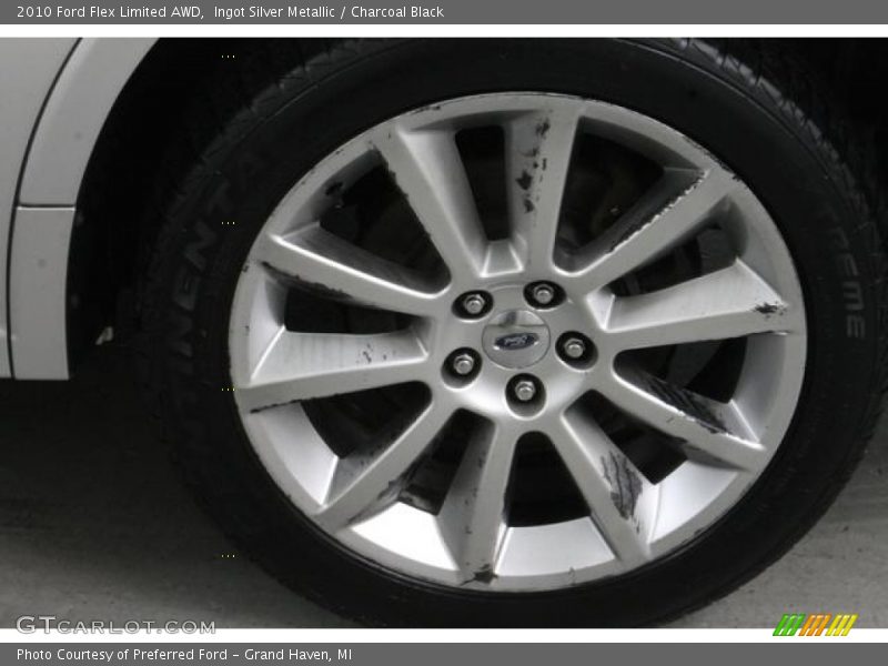 Ingot Silver Metallic / Charcoal Black 2010 Ford Flex Limited AWD