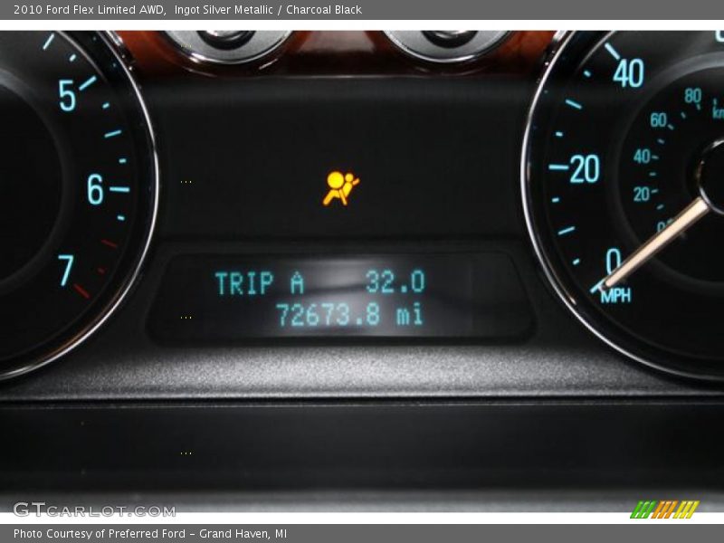 Ingot Silver Metallic / Charcoal Black 2010 Ford Flex Limited AWD