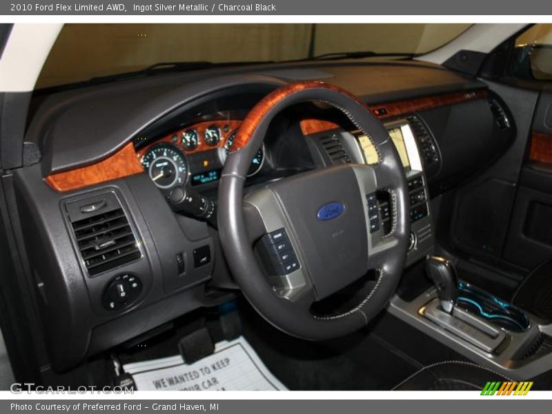 Ingot Silver Metallic / Charcoal Black 2010 Ford Flex Limited AWD